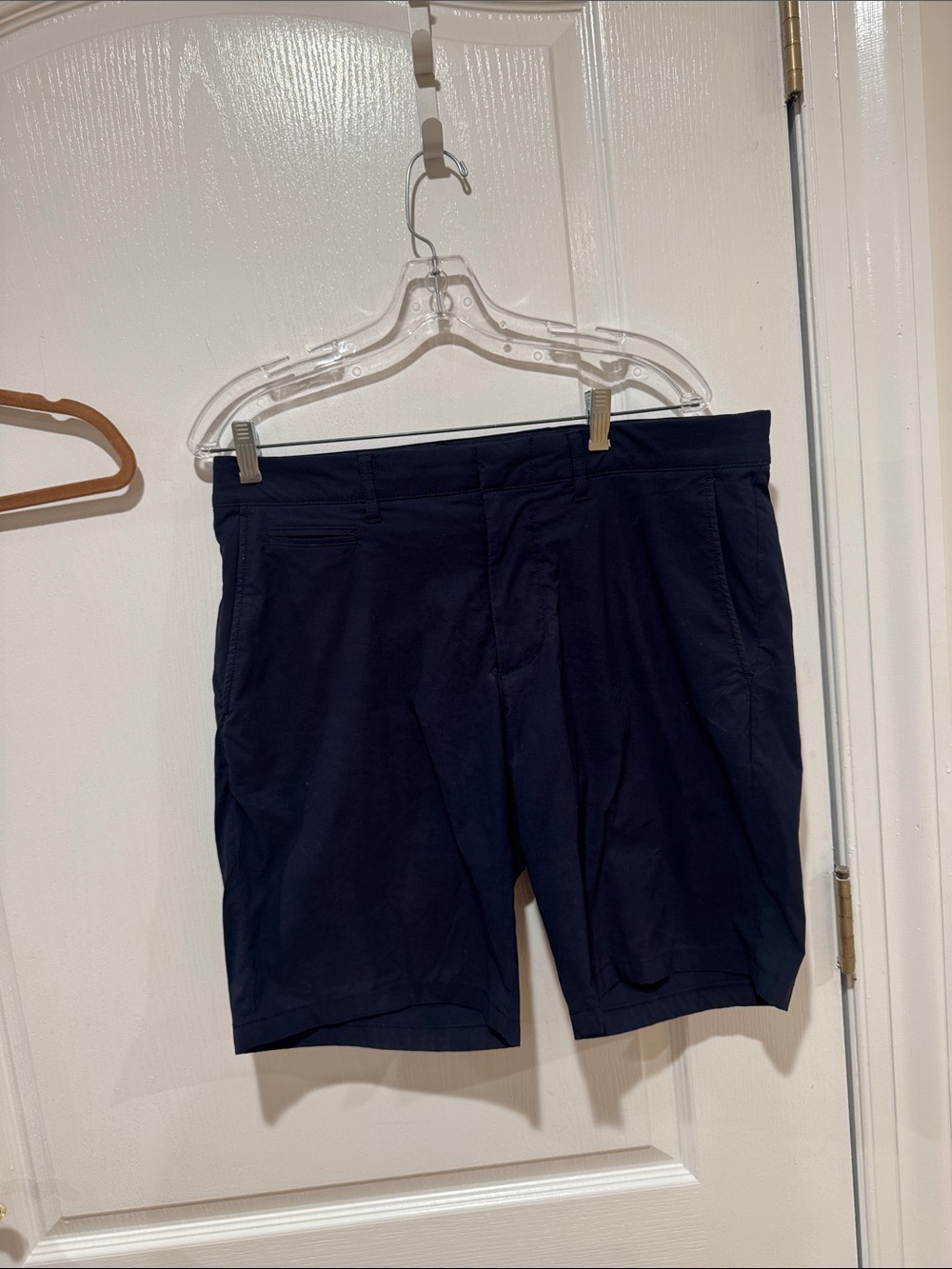 J. Crew Men's Navy Blue Flat-Front Shorts